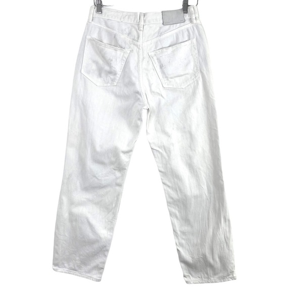 ALL Saints Hayden Boys Fit Distressed Boyfriend Jeans in White - Picture 4 of 10